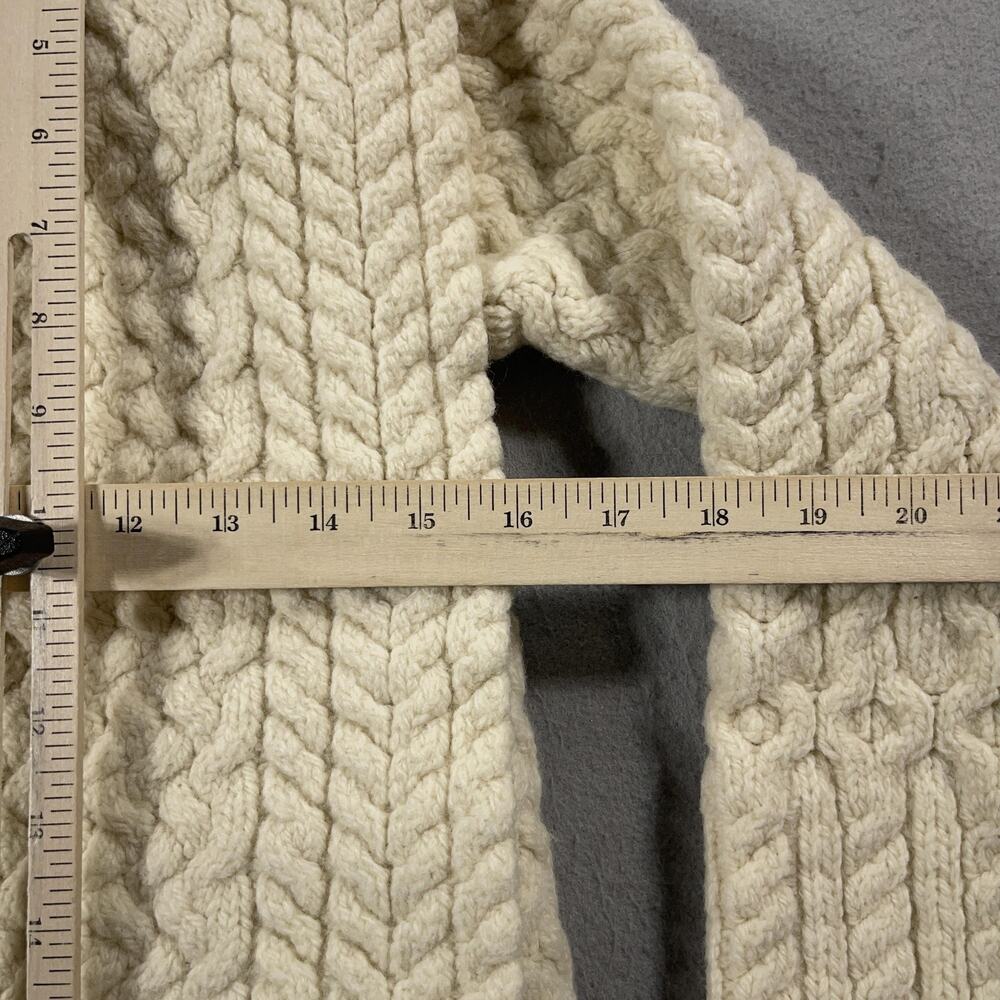 Aran Sweater Market Cardigan Womens Small Knit Wool Ireland Warm Pullover Sweate - Picture 5 of 7